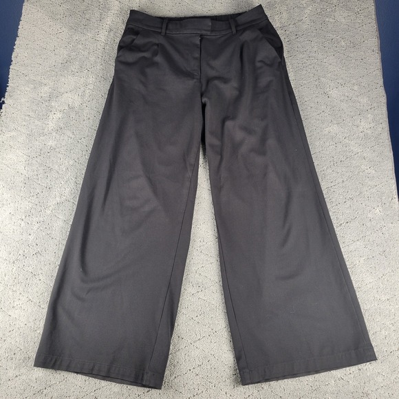 American Eagle Outfitters Pants - American Eagle Pants Womens 12 Black Wide Leg Trouser Relaxed Lagenlook Stretch